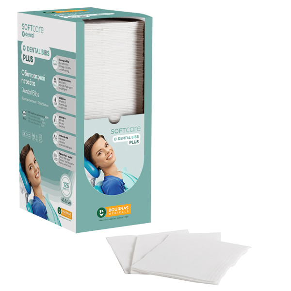 Πετσετα χαρτινη με πλαστικο 33cmX45cm 125Τεμ. Soft Λευκη
