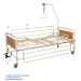 Κρεβατι Νοσοκομειακο Χειροκινητο Πολυσπαστο με δυο Μανιβελες ΚΝ 200.3 Πακετο 1