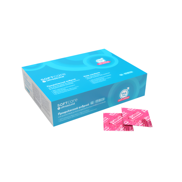 Προφυλακτικα υπερηχου χωρις λιπαντικο Soft Care 144Τεμ.
