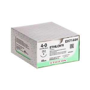Ραμμα Ethicon μη απορροφησιμο Ethilon 0/0 μηκος 100cm με βελόνα 40mm Αντ. Κόπτουσα 1/2 κύκλου W737