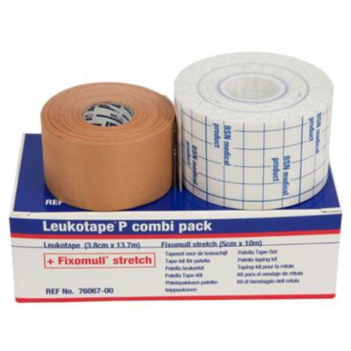Leukotape P Combi Pack Tape 3.8cm x 13m Tape+ Fixomull 7606700 5cm x 10m