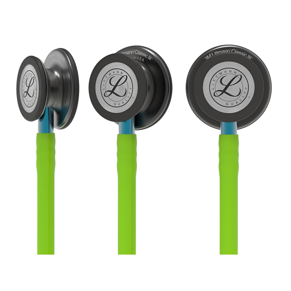 Στηθοσκοπιο Littmann 3M Classic III Lime Green / Smoke Finish / Blue στέλεχος 5875
