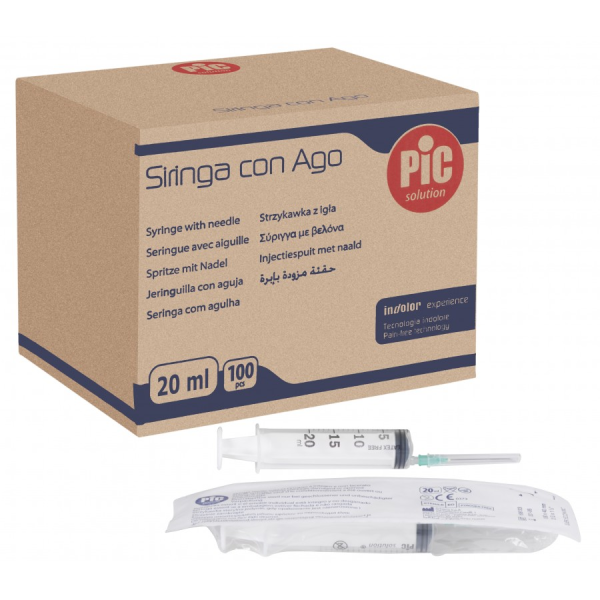 Συριγγα αποστειρωμενη Pic 1ml με βελονα 26G Χ 1/2 Turbecolin