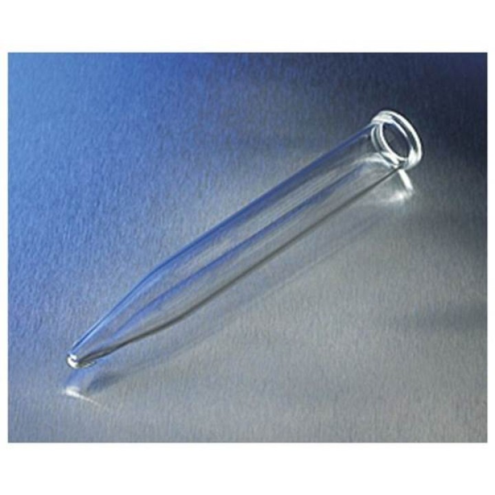 Σωληναρια γυαλινα (Soda glass) φυγοκεντρου κωνικα διαστασεων 100X16-17mm, 12ml με χειλος με κωνικο πυθμενα