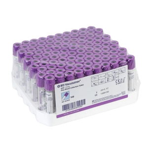 Σωληνάρια Vacutainer Γενικής K3 Edta (Μώβ πώμα) BD 100Τμχ