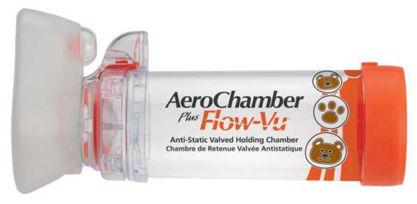 Aerochamber Plus Βρεφικο Με Μασκα Πορτοκαλι (0-18 Μηνων) small Trudell