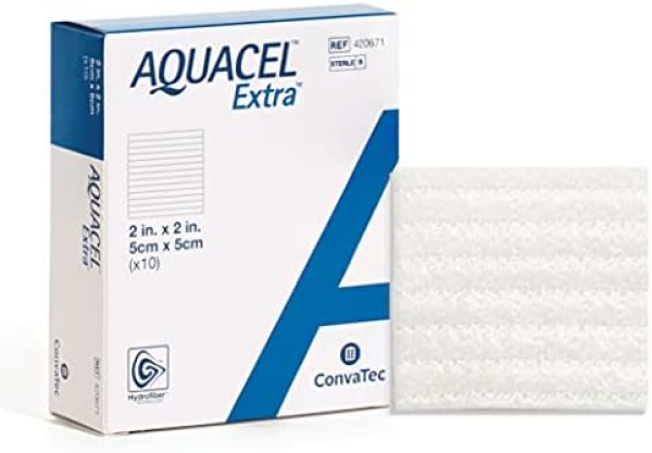 Επιθεμα Υδροινωδες Aquacel Extra 5cm X 5cm Convatec 420671 1Τεμ.