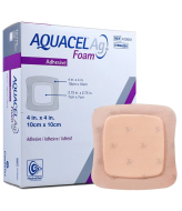 Επιθεμα Αφρωδες Κολλητικο με Αργυρο Aquacel Foam Ag 10 x 10 cm Convatec 420681 1 τεμ.