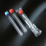 Σωληναρια Πλαστικα (PS) 10ml 100Χ16mm με στρογγυλο πυθμενα & βιδωτο πωμα μη αποστειρωμενα
