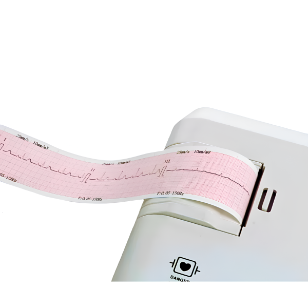 Χαρτι καρδιογραφου Biocare IE300A/ Contec 300G/300GT/ Comen σε ρολο 80mm x 20m Κοκκινο