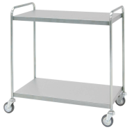 Τρολει Εργαλειοδοσιας Inox με 2 λεια Ραφια 95 x 55 x 95cm Inmoclinc 10227