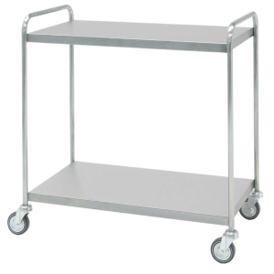 Τρολει Εργαλειοδοσιας Inox με 2 λεια Ραφια 95 x 55 x 95cm Inmoclinc 10227