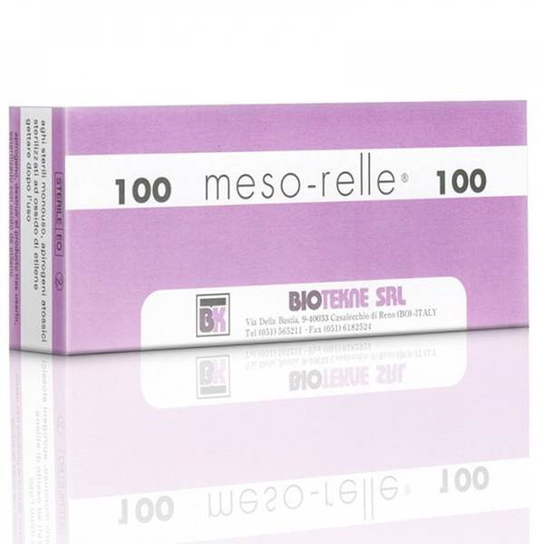 Βελονες μεσοθεραπειας Σκληροθεραπειας Mesotherapy Filler and Sclerotherapy Mesorelle G 27 x 12mm (Φ 0,40) (Γκρι) 100τεμ.