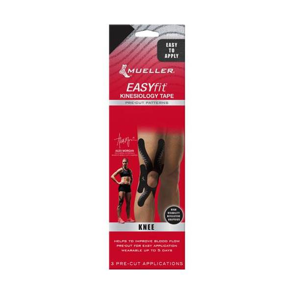 Ταινια Kinesiology Tape EasyFit Μαυρο Pre-Cut Knee Mueller 3Τεμ. Ταινια Kinesiology Tape EasyFit Μαυρο Pre-Cut Knee Mueller 3Τεμ.