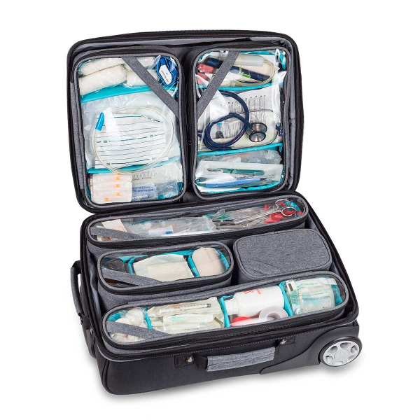 Τσαντα Ιατρου Trolley Hovi's Elite Bags Γκρι EB00.016