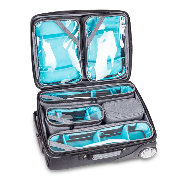 Τσαντα Ιατρου Trolley Hovi's Elite Bags Γκρι EB00.016