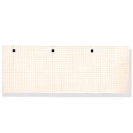 Χαρτι καρδιογραφου Kenz-Suzuken Cardico 302 σε πακετο 112mm x 90mm x 300 φυλλα Πορτοκαλι