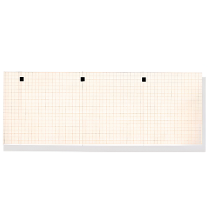 Χαρτι καρδιογραφου Kenz-Suzuken Cardico 302 σε πακετο 112mm x 90mm x 300 φυλλα Πορτοκαλι
