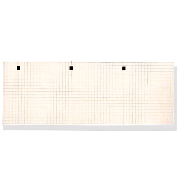 Χαρτι καρδιογραφου Kenz-Suzuken Cardico 302 σε πακετο 112mm x 90mm x 300 φυλλα Πορτοκαλι