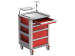 Τρολει Επειγοντων 5 Συρταρια 634 x 605 x h 975 mm Compact Kart Bieffe Κοκκινο