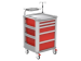 Τρολει Επειγοντων 5 Συρταρια 634 x 605 x h 975 mm Compact Kart Bieffe Κοκκινο