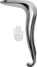 Βαλβη Γυναικολογικη μονη Kristeller short model Speculum 90 x 36mm Hebu HB4703-03