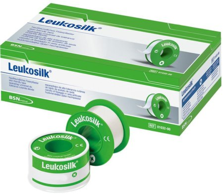 Ταινία αυτοκόλλητη συνθετικό μετάξι Leukosilk 9,2m BSN