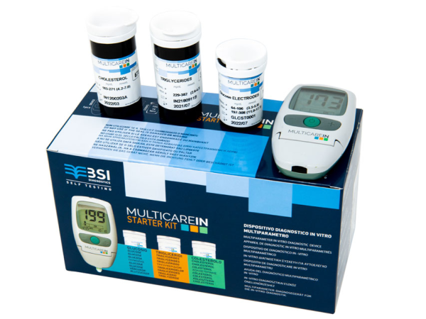 Kit Μετρητη Αιματος 3 Παραμετρων Γλυκοζης-Χολυστερινης-Τριγλυκεριδια MultiCareIn Gima 24149