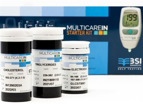 Kit Μετρητη Αιματος 3 Παραμετρων Γλυκοζης-Χολυστερινης-Τριγλυκεριδια MultiCareIn Gima 24149