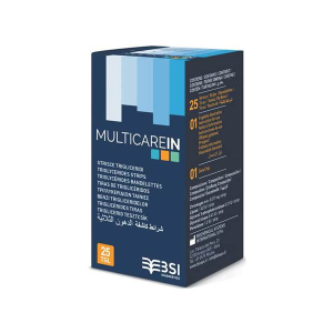 Ταινιες μετρησης Τριγλυκεριδιων MultiCareIn 25Τεμ. Gima 24161