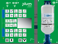Συσκευη πλυσης Οφθαλμων pH Neutral 4.9% Phosphate Χημικων 1000ml Eyecup Plum 4741