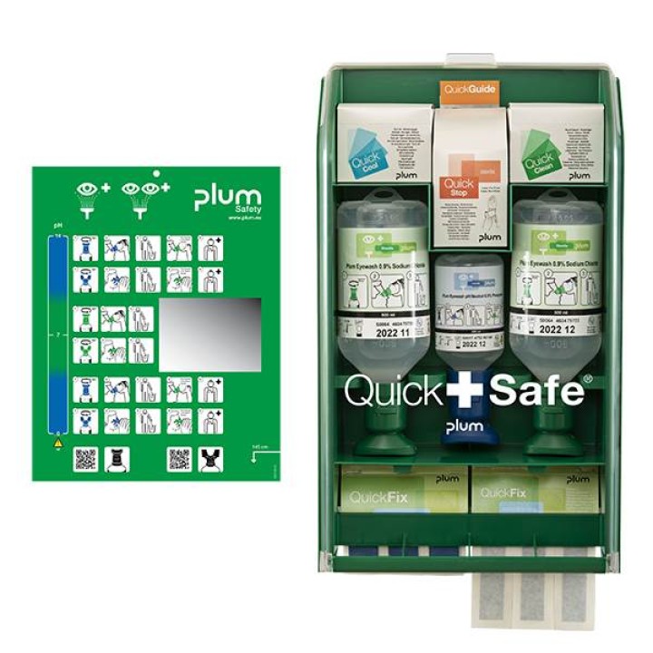 Σταθμος Α' Βοηθειων QuickSafe για Εστιατορια 430 x 253 x 92 mm Plum 5175