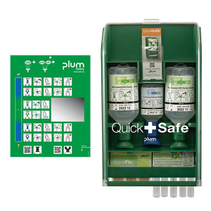 Σταθμος Α' Βοηθειων Πλυσης Οφθαλμων QuickSafe Basic 430 x 253 x 92 mm Plum 5170