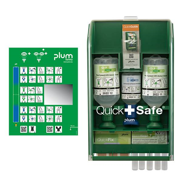 Σταθμος Α' Βοηθειων Πλυσης Οφθαλμων QuickSafe Basic 430 x 253 x 92 mm Plum 5170 Σταθμος Α' Βοηθειων Πλυσης Οφθαλμων QuickSafe Basic 430 x 253 x 92 mm Plum 5170