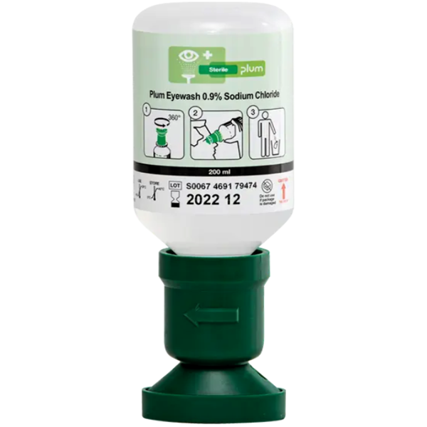 Συσκευή πλύσης Οφθαλμών 200ml 0.9% NaCl Plum 4691
