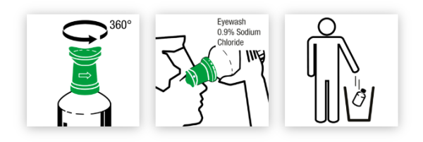Συσκευή πλύσης Οφθαλμών 200ml 0.9% NaCl Plum 4691