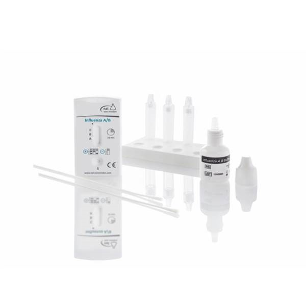 Τεστ ανιχνευσης Αντιγoνων Influenza (Γριπης) A + B 10τεμ. Nal Von Minden