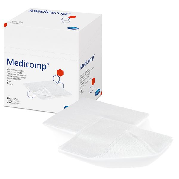 Γάζα μή αποστειρωμένη non woven Medicomp 4 ply 100Τεμ. Hartmann