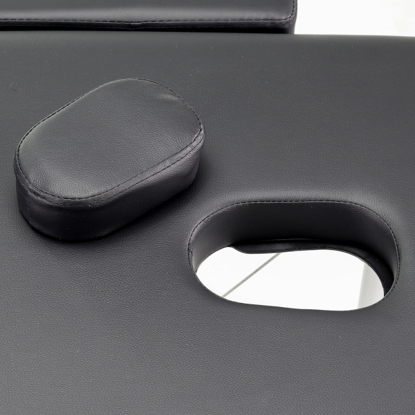 Κρεβατι Μασαζ Αλουμινιου πτυσσομενο ρυθμιζομενου υψους (Βαλιτσα) Nadia 185 x 60cm Μαυρο