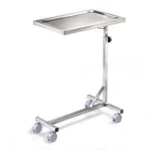 Τροχηλατο εργαλειοδοσιας-τυπου Mayo inox 50 x 70 x 80/120 cm με σφυκτηρα D-46