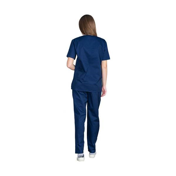 Σετ Ιατρικό Κοστούμι Unisex Classic ποπλίνα 160gr 65-35% ALEZI Σκούρο Μπλε