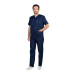 Σετ Ιατρικό Κοστούμι Unisex Classic ποπλίνα 160gr 65-35% ALEZI Σκούρο Μπλε