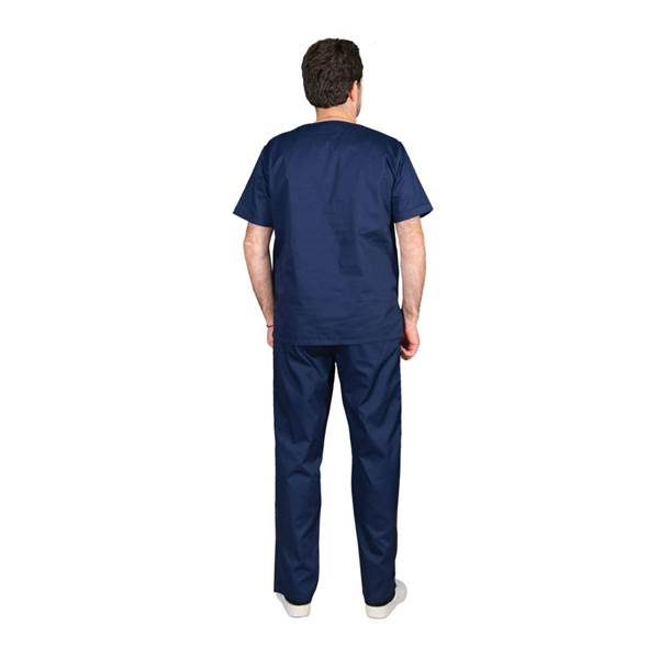 Σετ Ιατρικό Κοστούμι Unisex Classic ποπλίνα 160gr 65-35% ALEZI Σκούρο Μπλε
