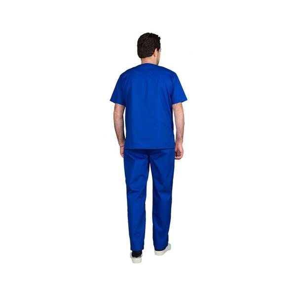 Σετ Ιατρικο Κοστουμι Unisex Classic Μπλε XX Small ποπλινα 160gr 65-35% ALEZI