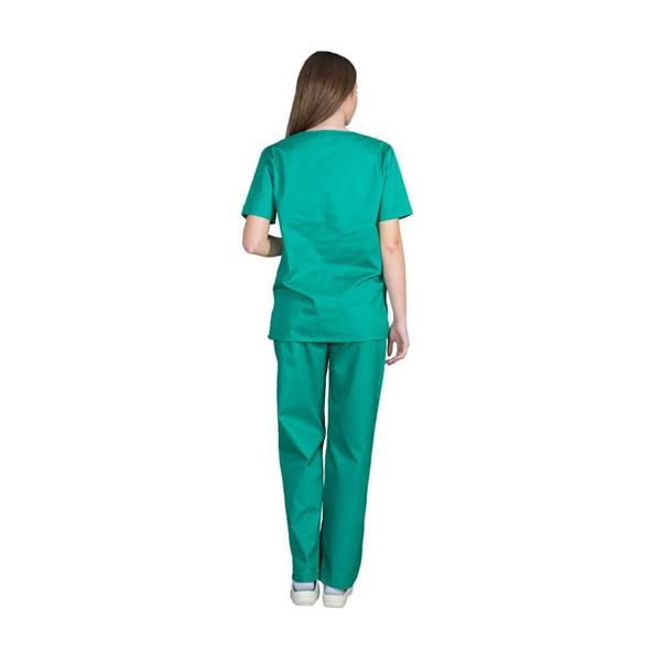 Σετ Ιατρικό Κοστούμι Unisex Classic ποπλίνα 160gr 65-35% ALEZI Πράσινο Ανοιχτό