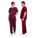 Σετ Ιατρικό Κοστουμι Unisex Classic ποπλίνα 160gr. 65-35% ALEZI Μπορντώ
