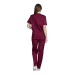 Σετ Ιατρικό Κοστουμι Unisex Classic ποπλίνα 160gr. 65-35% ALEZI Μπορντώ