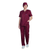 Σετ Ιατρικό Κοστουμι Unisex Classic ποπλίνα 160gr. 65-35% ALEZI Μπορντώ