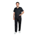 Σετ Ιατρικό Κοστούμι Unisex Classic ποπλίνα 160gr. 65-35% ALEZI Μαύρο