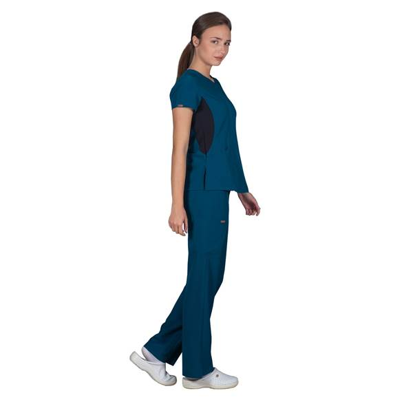 Σετ Ιατρικό Κοστούμι Γυναικείο Stretch Πετρολ 395gr. 94-6% ALEZI